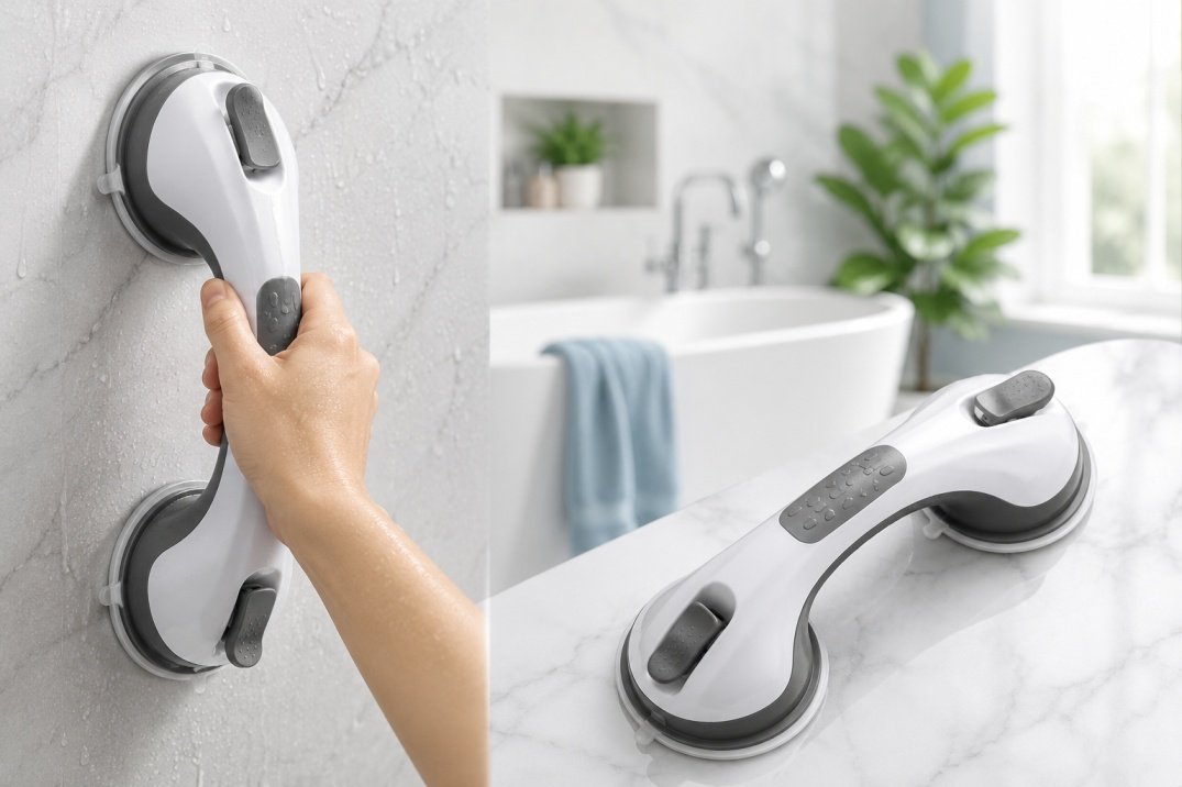 GripStead Pro - Portable No-Drill Bathroom Safety Grab Bar